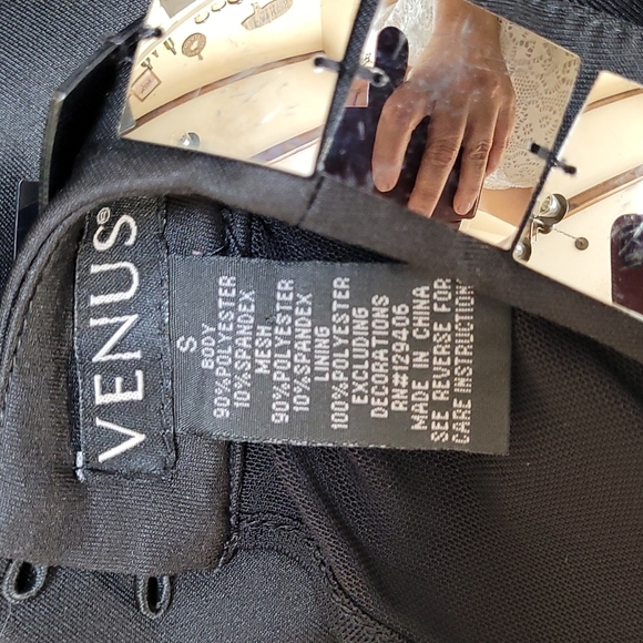 Venus Mirror Pieces Black Sexy Dress - Picture 8 of 13